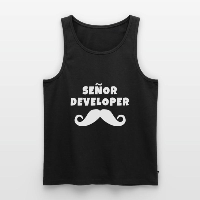 Senor Developer Coder T-Shirt Männer Premium Bio Tank Top