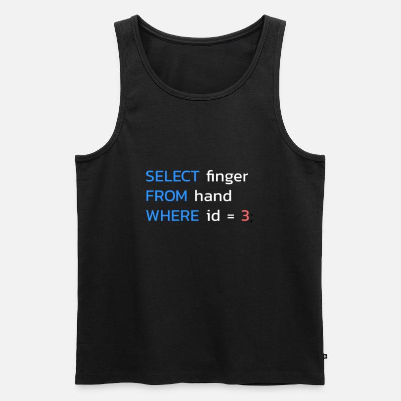 Programmeur SQL drôle - Débardeur bio Premium Homme - noir