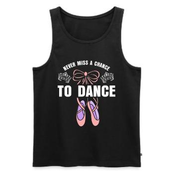 Cadeau de danse de ballet - Débardeur bio Premium Homme - noir - Devant - Michal (187cm)