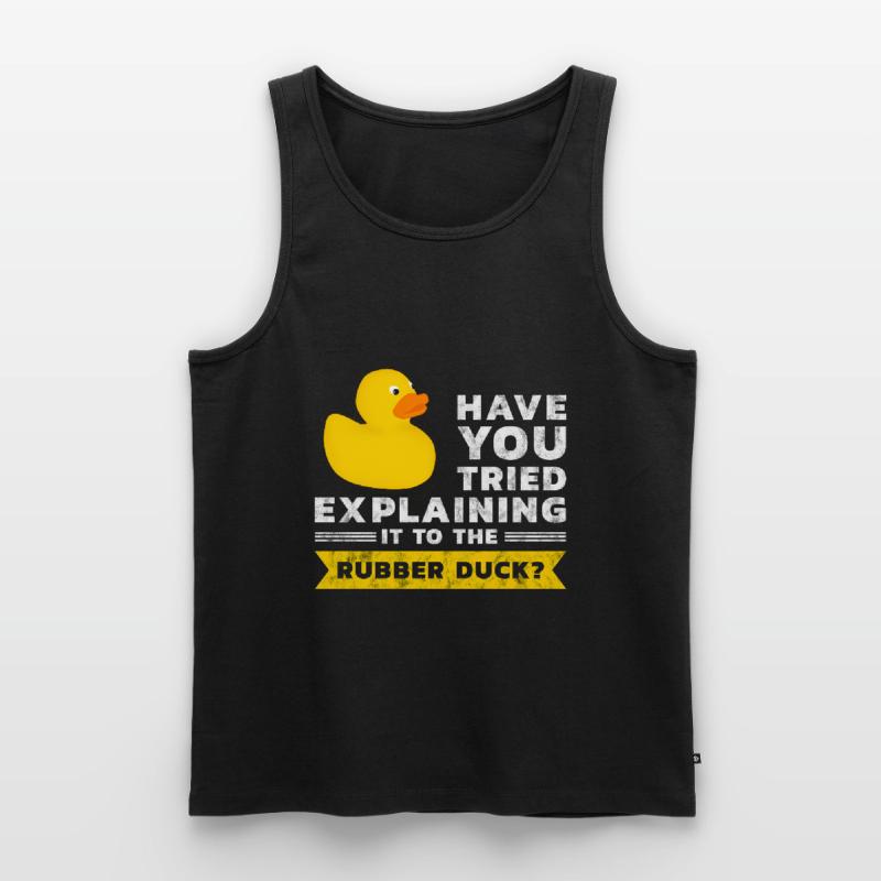 Programmierer Gummiente Debug Männer Premium Bio Tank Top