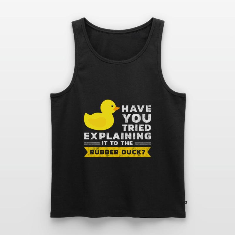Programmierer Gummiente Debug Männer Premium Bio Tank Top