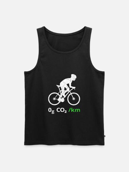 Fahrrad Umweltschutz Klimaschutz - Männer Premium Bio Tank Top - Schwarz