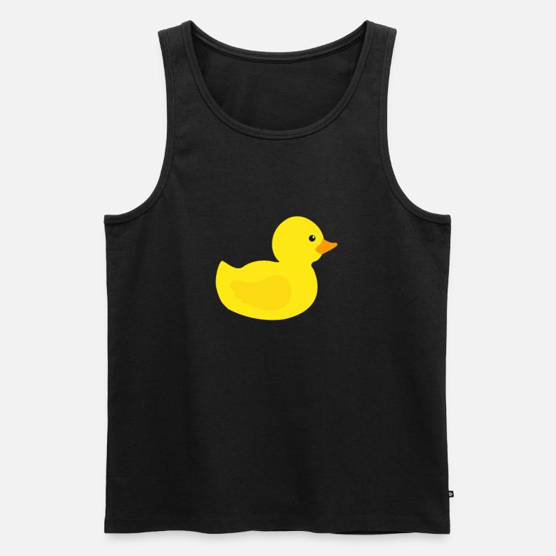Gummiente - Männer Premium Bio Tank Top - Schwarz