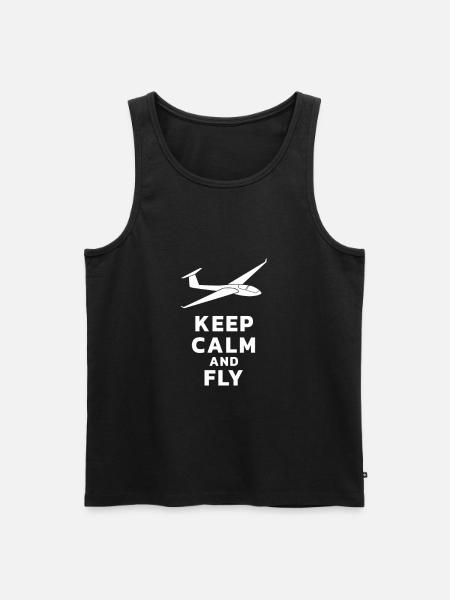 Glider Glider Glider - Men's Premium Organic Tank Top - black