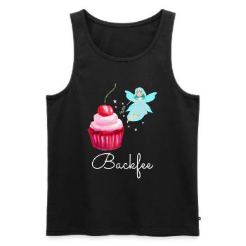 Backfee Backen Bäcker Kuchen Cupcake Fee Törtchen - Männer Premium Bio Tank Top - Schwarz - Vorne - Michal (187cm)