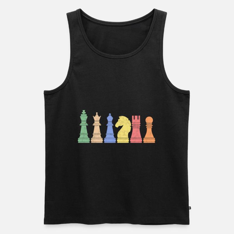 Chess chess player - Men's Premium Organic Tank Top - black