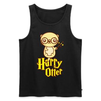 HARRY OTTER Seeotter Geschenk Für Tierpflegerin - Männer Premium Bio Tank Top - Schwarz - Vorne - Michal (187cm)