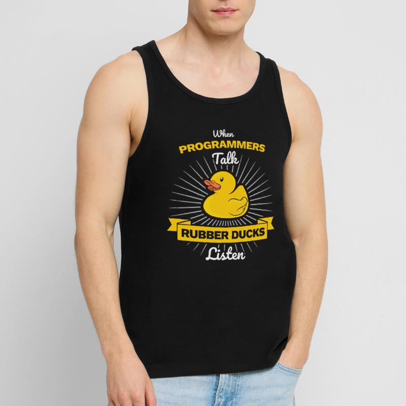 Programmierer Gummiente Debug Männer Premium Bio Tank Top