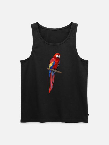Parrot - Ara parrot - Men's Premium Organic Tank Top - black