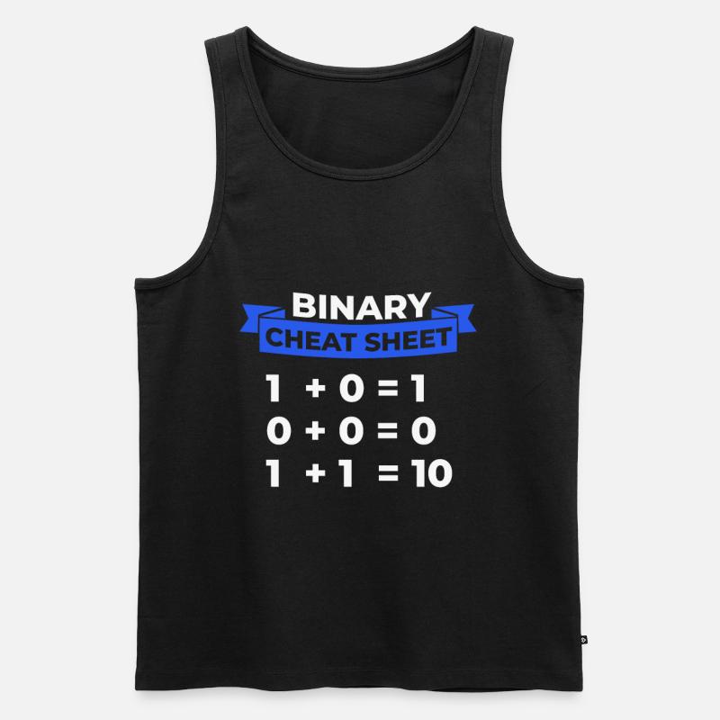 Programmer Binary - Men's Premium Organic Tank Top - black
