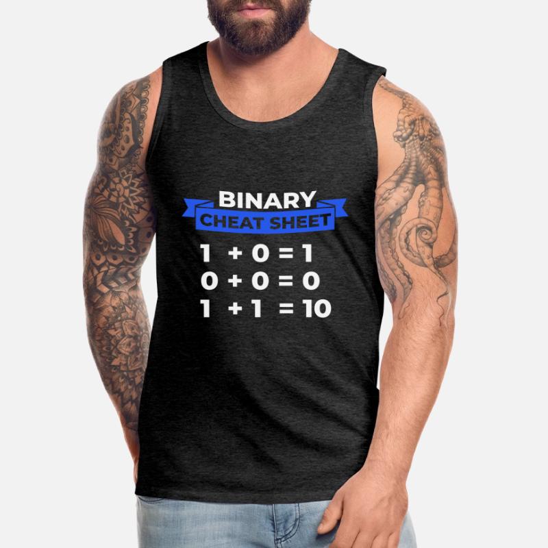 Programmer Binary Men's Premium Organic Tank Top