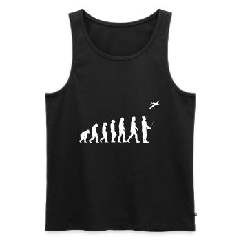 Modellflieger Evolution model airplane - Men's Premium Organic Tank Top - black - Front - AI Model Male 178 light (178cm)