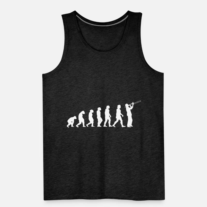 Trombone player Evolution Trombone Men's Premium Organic Tank Top