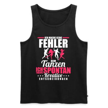 Tänzer Tänzerin Tanzen Spruch Musik - Männer Premium Bio Tank Top - Schwarz - Vorne - AI Model Male 178 light (178cm)