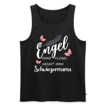 Engel ohne Flügel nennt man Schwiegermama Geschenk - Männer Premium Bio Tank Top - Schwarz - Vorne - Michal (187cm)