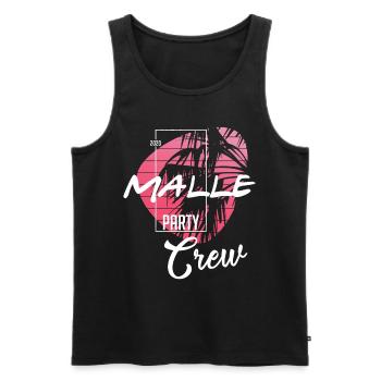 Malle Party Crew Outfit Mallorca Urlaub Design - Männer Premium Bio Tank Top - Schwarz - Vorne - Michal (187cm)