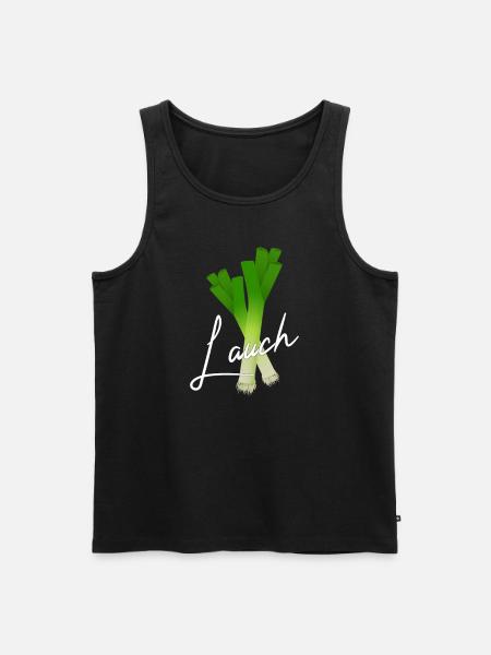 Lauch - Männer Premium Bio Tank Top - Schwarz