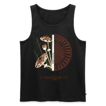 Kurpiowska Cutout Drops - KANS - Männer Premium Bio Tank Top - Schwarz - Vorne - AI Model Male 178 light (178cm)