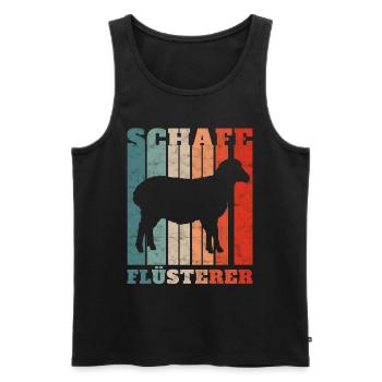 Sheep Whisperer Sheep Farmer Farmer Gift Idea - Men's Premium Organic Tank Top - black - Front - Michal (187cm)