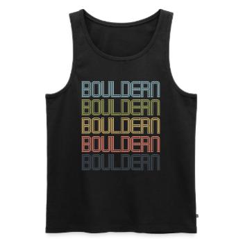 Bouldern Bouldern - Männer Premium Bio Tank Top - Schwarz - Vorne - AI Model Male 178 light (178cm)