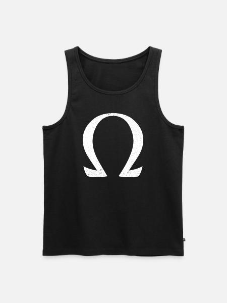 omega - Men's Premium Organic Tank Top - black