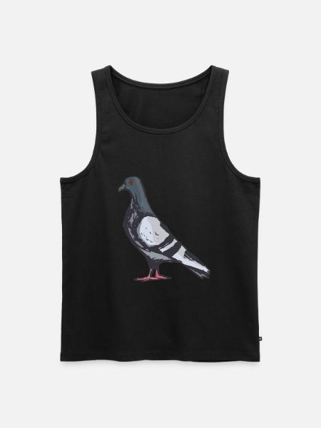 Tauben Taube Brieftaube Geschenk - Männer Premium Bio Tank Top - Schwarz