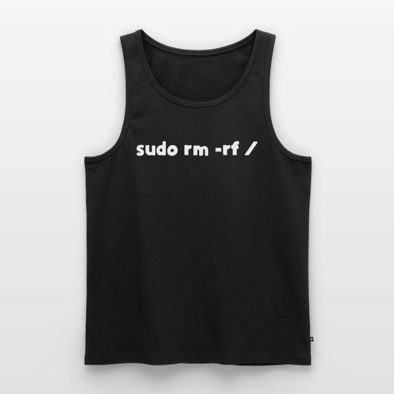 Programmeur Linux sudo rm -rf Débardeur bio Premium Homme
