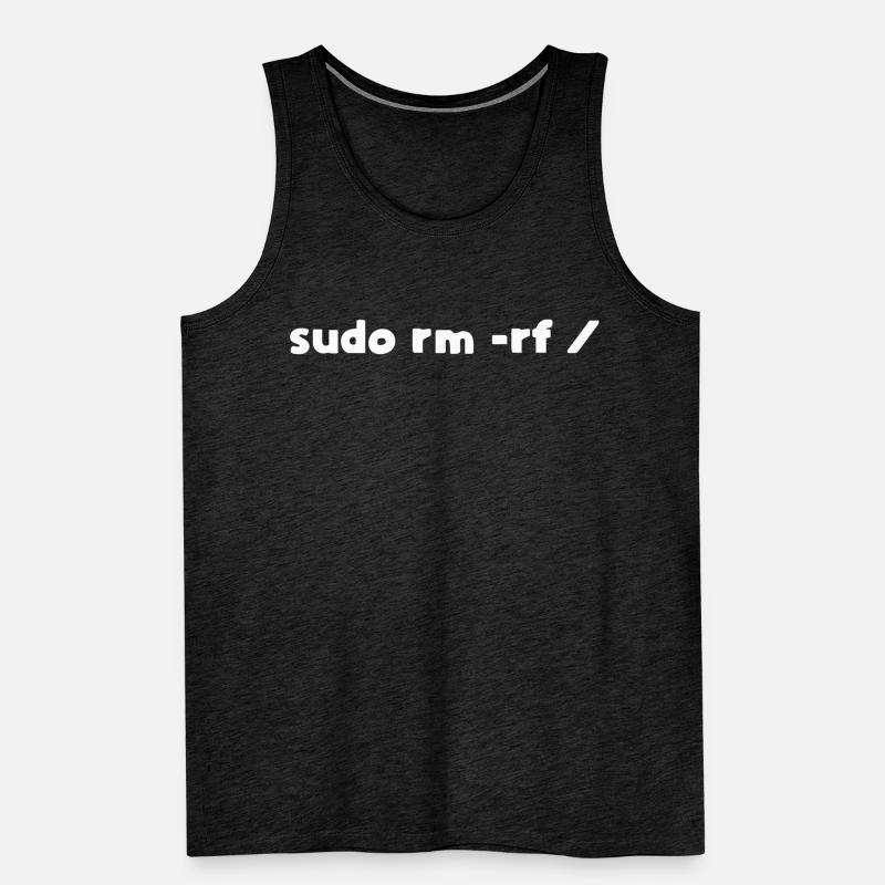 Linux sudo rm -rf programmer Men's Premium Organic Tank Top