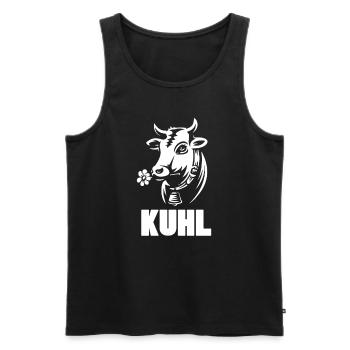 Kuhl Landwirt - Männer Premium Bio Tank Top - Schwarz - Vorne - AI Model Male 178 light (178cm)