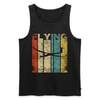 Gliding | Glider glider gift - Men's Premium Organic Tank Top - black - Front - Michal (187cm)