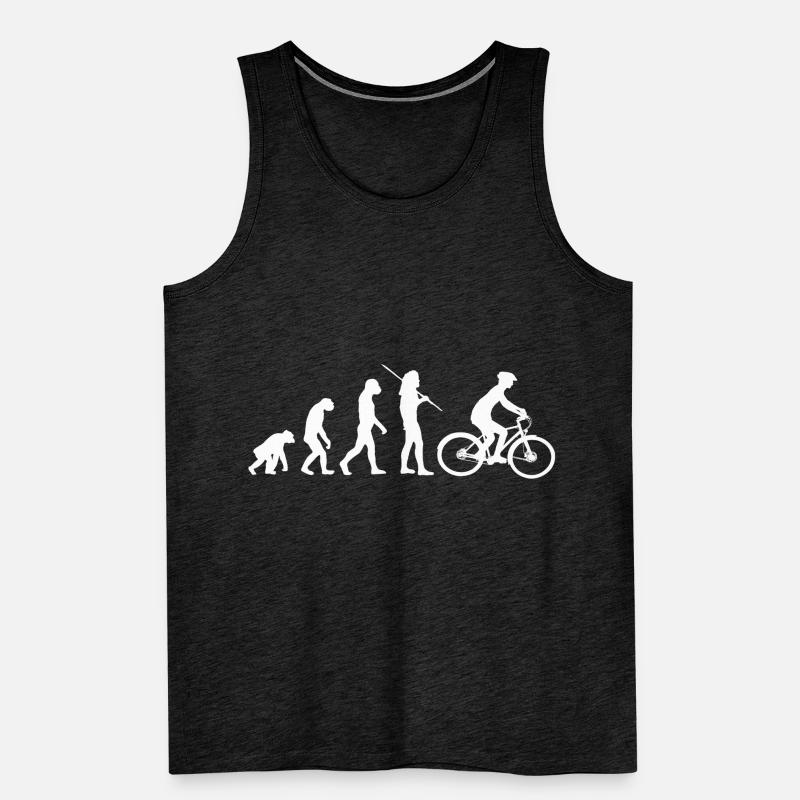 Evolution - bicycle Men's Premium Organic Tank Top