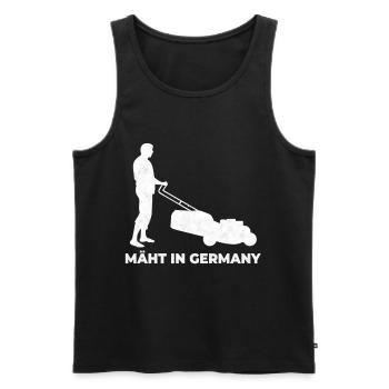 Mäht in Germany Gartenarbeit Landschaftsgärtner - Männer Premium Bio Tank Top - Schwarz - Vorne - Michal (187cm)