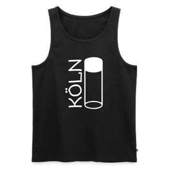 Köln Kölsch Kölner Dom Cologne - Männer Premium Bio Tank Top - Schwarz - Vorne - Michal (187cm)
