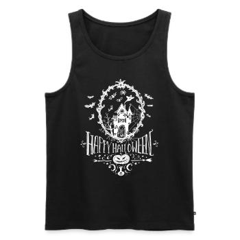 Joyeux Halloween - Débardeur bio Premium Homme - noir - Devant - AI Model Male 178 light (178cm)