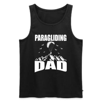 Gleitschirm Piloten Paraglider Paragliding Dad - Männer Premium Bio Tank Top - Schwarz - Vorne - Michal (187cm)