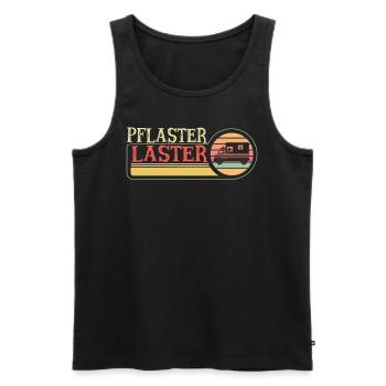 Pflaster Laster Sanitäter Rettungswagen - Männer Premium Bio Tank Top - Schwarz - Vorne - Michal (187cm)