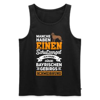 Bayerischer Gebirgsschweisshund BGS Jagdhund - Männer Premium Bio Tank Top - Schwarz - Vorne - Michal (187cm)