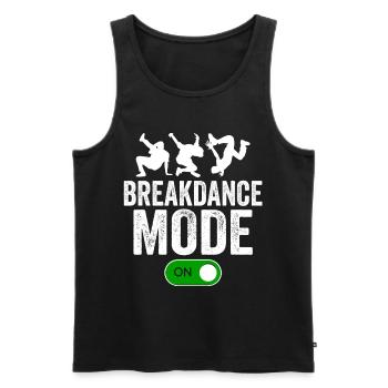 Breakdance fashion BBoy dancing party - Men's Premium Organic Tank Top - black - Front - AI Model Male 178 light (178cm)