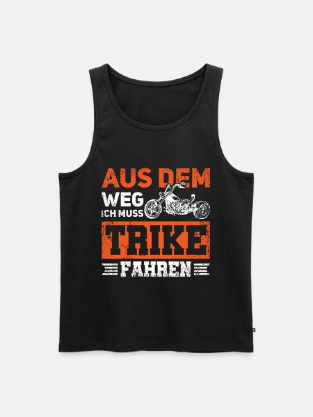Aus dem Weg Ich muss Trike fahren Trike Biker Trik - Männer Premium Bio Tank Top - Schwarz