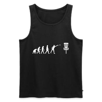Disc Golf Evolution Disc Golf Player - Men's Premium Organic Tank Top - black - Front - Michal (187cm)