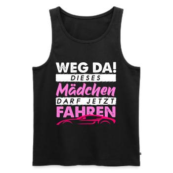 Führerschein Bestanden Geschenk | Fahrprüfung - Männer Premium Bio Tank Top - Schwarz - Vorne - Michal (187cm)