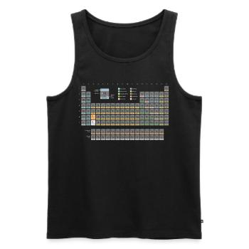 Periodensystem Chemiker Nerd Chemie Geek - Männer Premium Bio Tank Top - Schwarz - Vorne - AI Model Male 178 light (178cm)