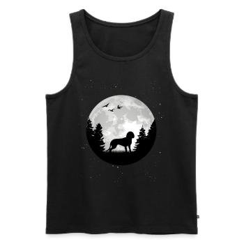 Bayerischer Gebirgsschweisshund Mond BGS Jagdhund - Männer Premium Bio Tank Top - Schwarz - Vorne - Michal (187cm)