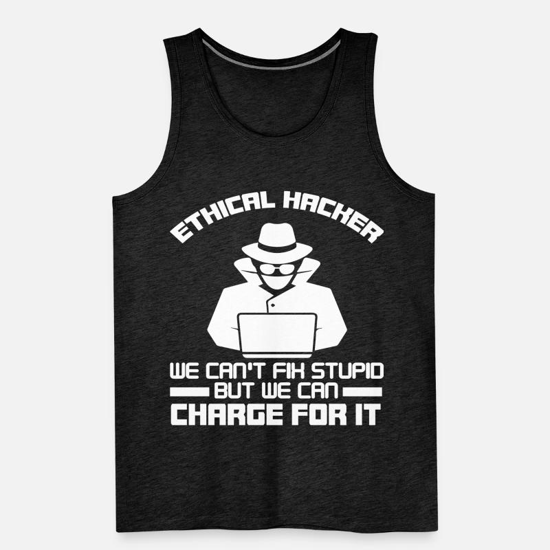 Ethical Hacker Nerd Security Hack Geek Débardeur bio Premium Homme