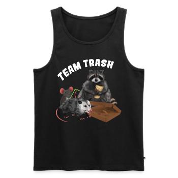 Racoon Opossum Mouse - Team Trash - Männer Premium Bio Tank Top - Schwarz - Vorne - AI Model Male 178 light (178cm)