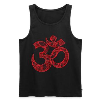 Bouddhisme Zen Symbol GOA Techno - Débardeur bio Premium Homme - noir - Devant - AI Model Male 178 light (178cm)