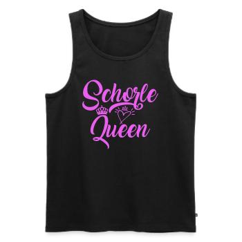 Schorle Queen Pfalz Weinliebe Pfälzer - Männer Premium Bio Tank Top - Schwarz - Vorne - AI Model Male 178 light (178cm)