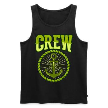 SAIL CREW gift sailors for sailing team SAILING - Men's Premium Organic Tank Top - black - Front - AI Model Male 178 light (178cm)