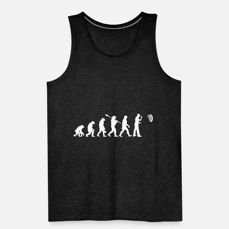 Dart Evolution Dart Player Fléchettes Pub Débardeur bio Premium Homme