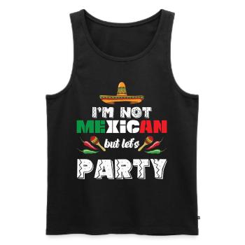Sombrero de groupe de mariachi mexicain - Débardeur bio Premium Homme - noir - Devant - Michal (187cm)